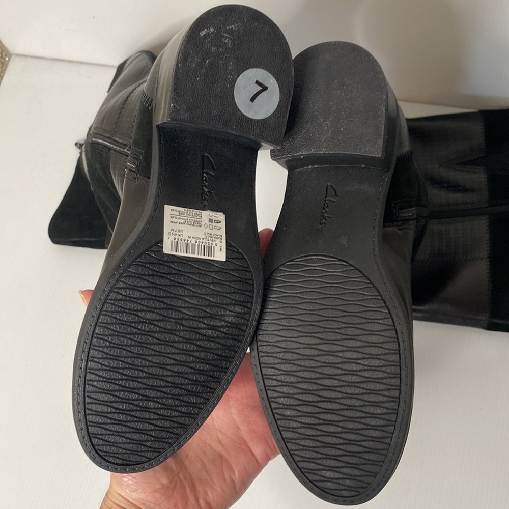 Clarks Nevella Nova Riding Patchwork Leather And … - image 6